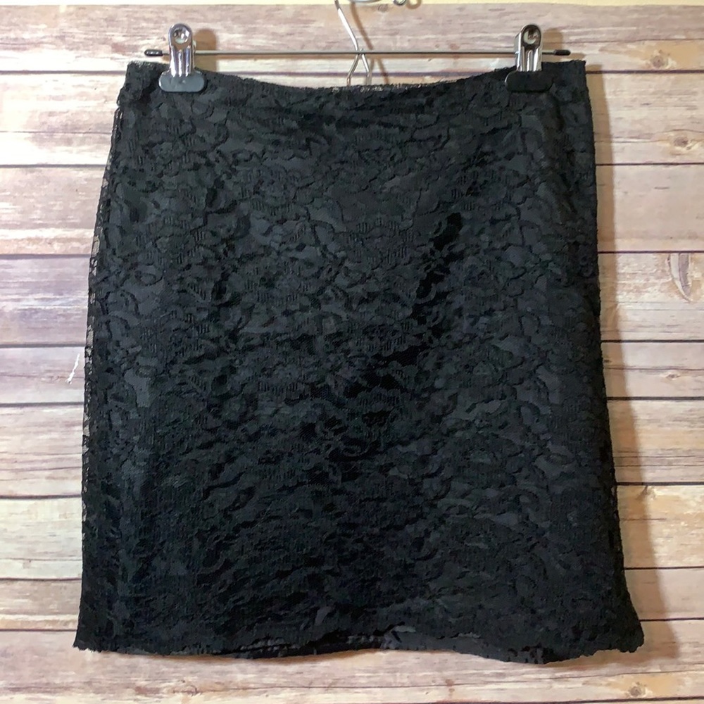 ⭐️ Vintage 35th & 10th black lace skirt 7  g3